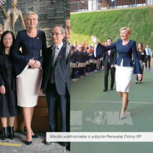 Agata Duda najlepiej ubrana prezydentowa. Media wietnamskie o wizycie Pierwszej Damy RP
