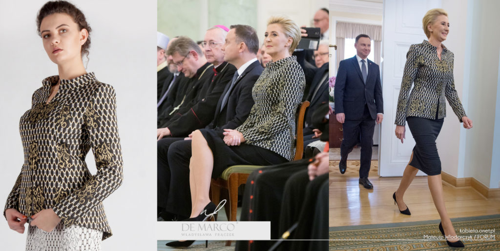 Projektantka ubrań Pierwszej Damy Agaty Dudy Władysława Frączek, De Marco z Frydrychowic