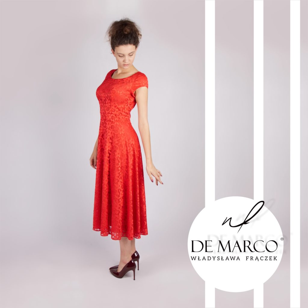Koronkowa sukienka na wesele szyte na miarę u projektanta z De Marco