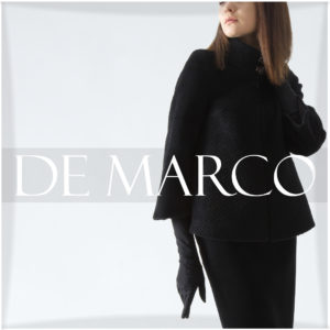 Luksusowe zimowe kostiumy damskie, krótkie płaszcze wełniane z De Marco