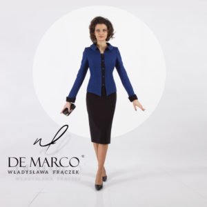 Ubrania biznesowe damskie, garsonki i kostiumy od projektantki z De Marco