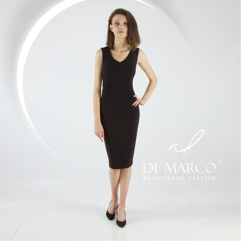 Ekskluzywna ponad czasowa klasyczna sukienka " Mała Czarna" z De Marco