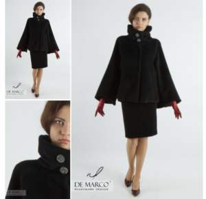 Ekskluzywny wełniany płaszcz damski - sklep De Marco