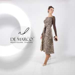 Strój wieczorowy na galę, Piękna elegancka sukienka De Marco