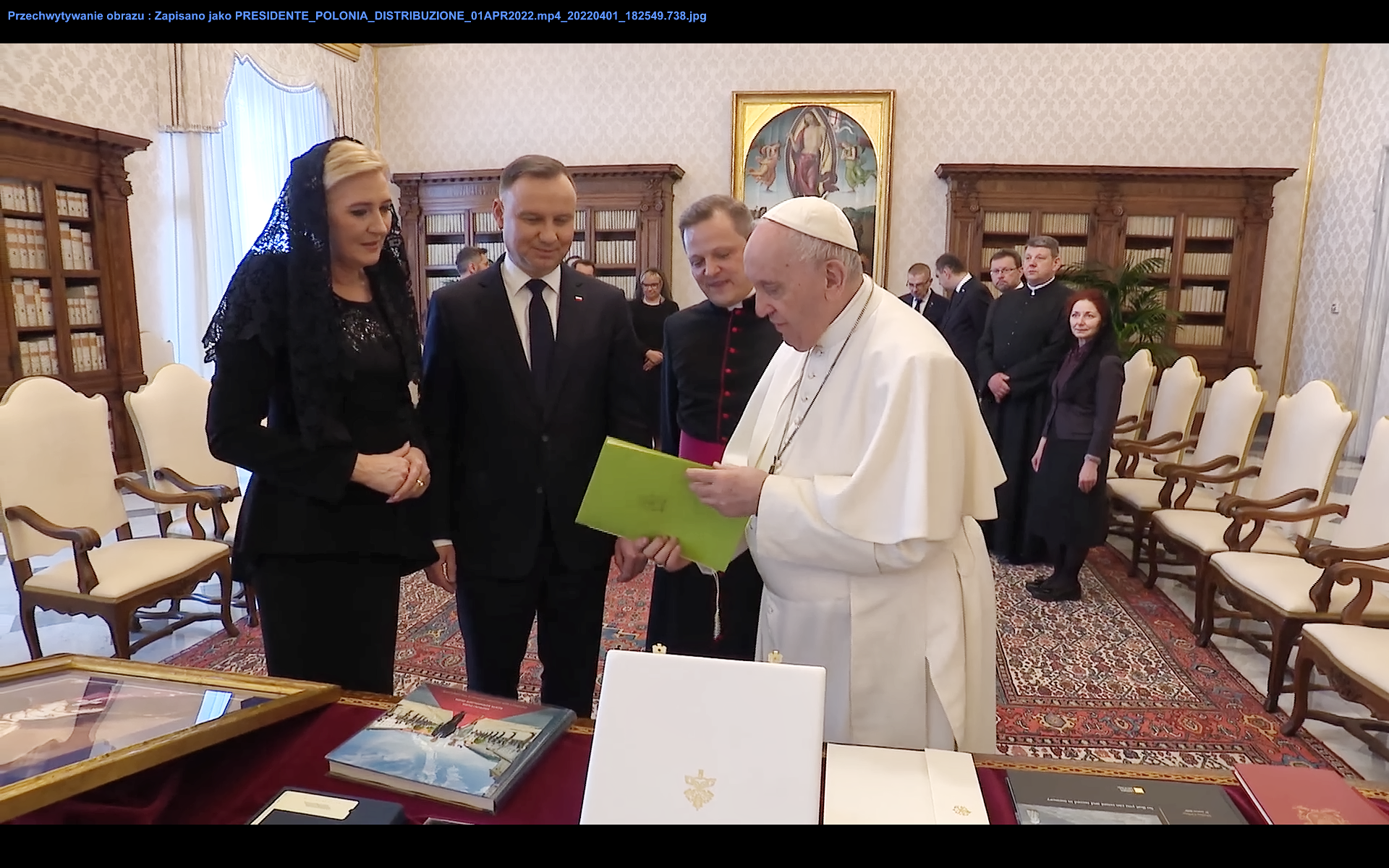 The Presidential Couple’s visit to the Vatican. First Lady styled by De Marco