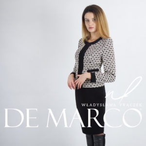 Eleganckie garsonki i kostiumy damie De Marco