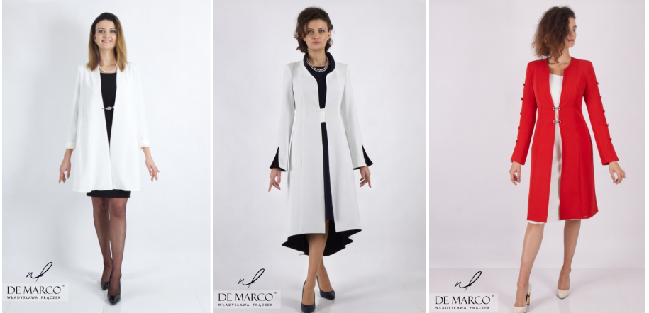 Eleganckie polskie płaszcze i płaszczyki De Marco 