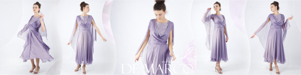 Suknie z jedwabiu na wesele dla mamy pana młodego lub panny młodej De Marco - wyjątkowe projekty dla wyjątkowych kobiet