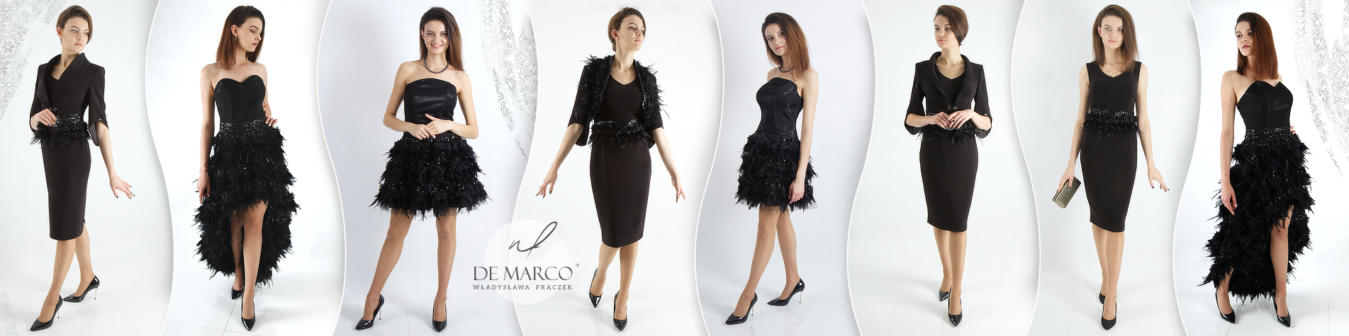 Modne suknie wieczorowe - najnowsze trendy w 2023 roku.Glamour i elegancja - najpiękniejsze suknie z piórami w sklepie De Marco