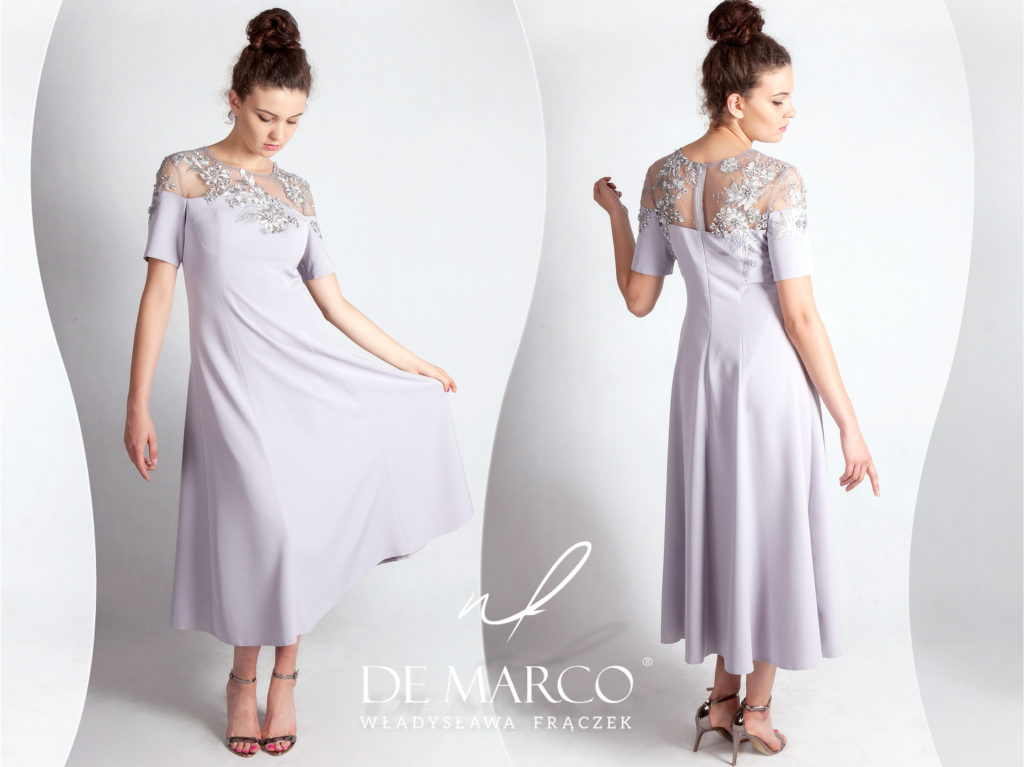 Suknie dla mamy weselnej De Marco ekskluzywne, polskie sukienki na wesele dla mamy szyte na miarę w każdym małym i dużym rozmiarze do XS do XXL