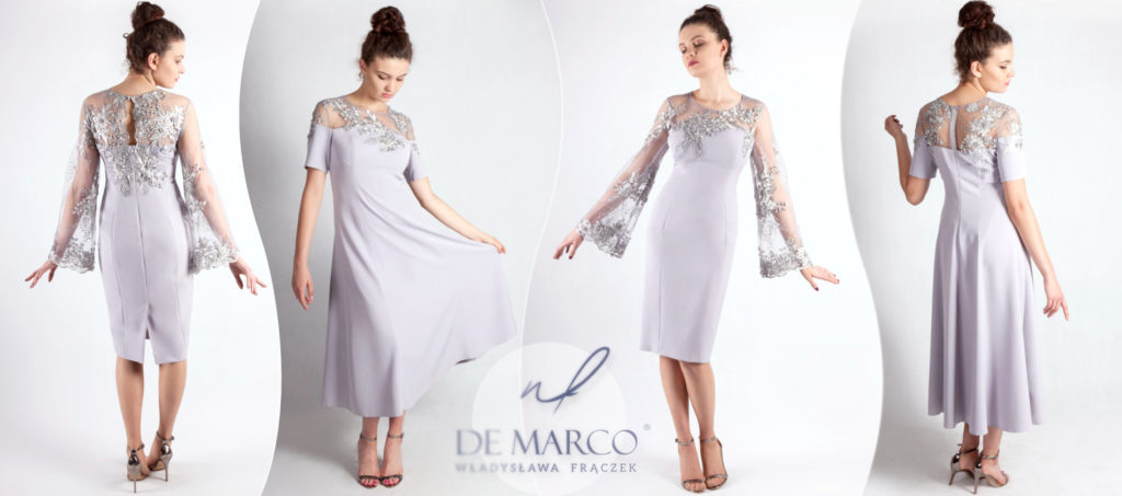  Eleganckie sukienki na wesele dla mamy sklep De Marco z eleganckimi stylizacjami na ślub syna lub córki. 