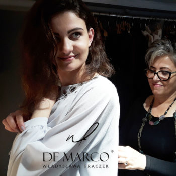 Elegante weiße De Marco Bluse