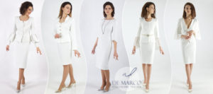 Czy do ślubu cywilnego można iść w białej sukni, białej garsonce czy białym garniturze damskim? Ekskluzywne garsonki do ślubu cywilnego De Marco