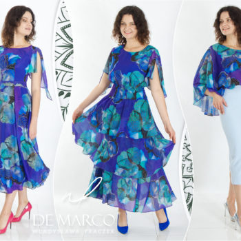 Elegante polnische Kleider von De Marco. Herbststile für Arbeit und Hochzeiten
