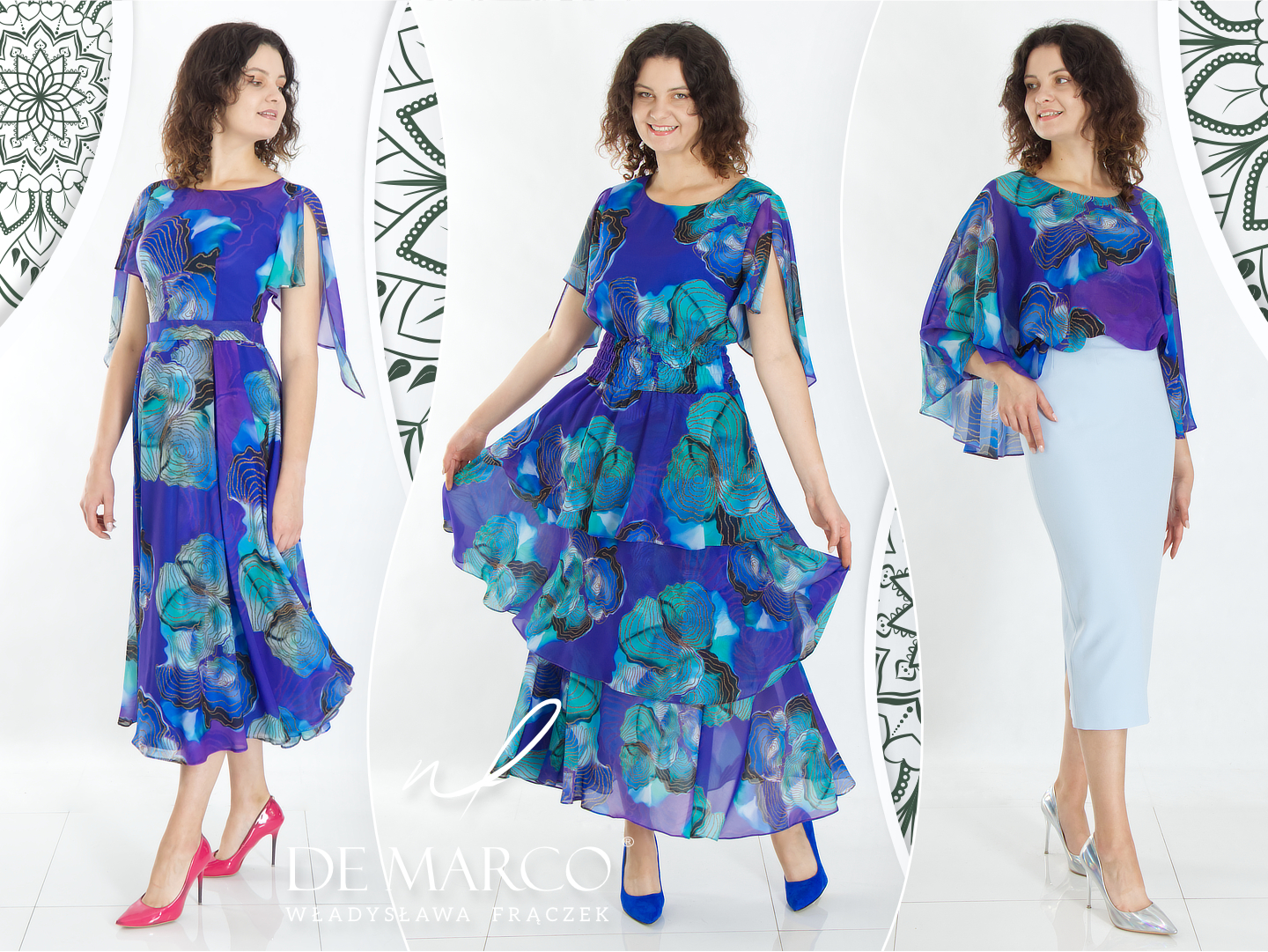 Elegant Polish dresses by De Marco. Autumn styles for work and weddings