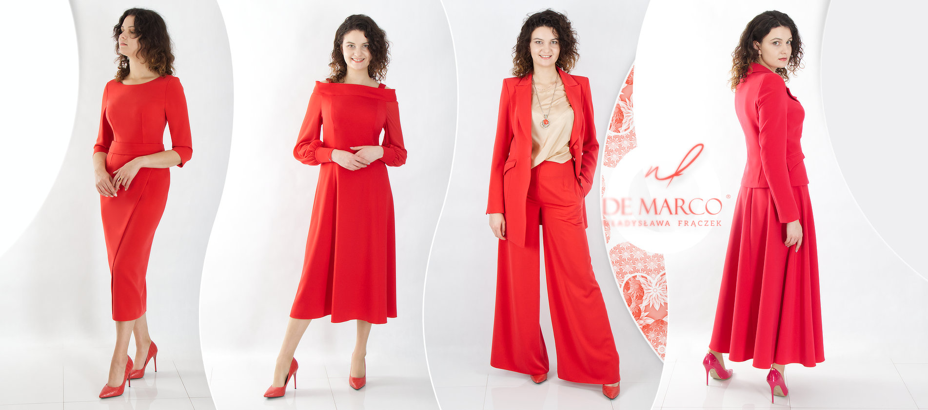 Ekskluzywne polskie ubrania damskie De Marco profesjonalne krawiectwo miarowe. Ubranie inwestycyjne, odzież wizytowa i dyplomatyczna dobrej jakości.