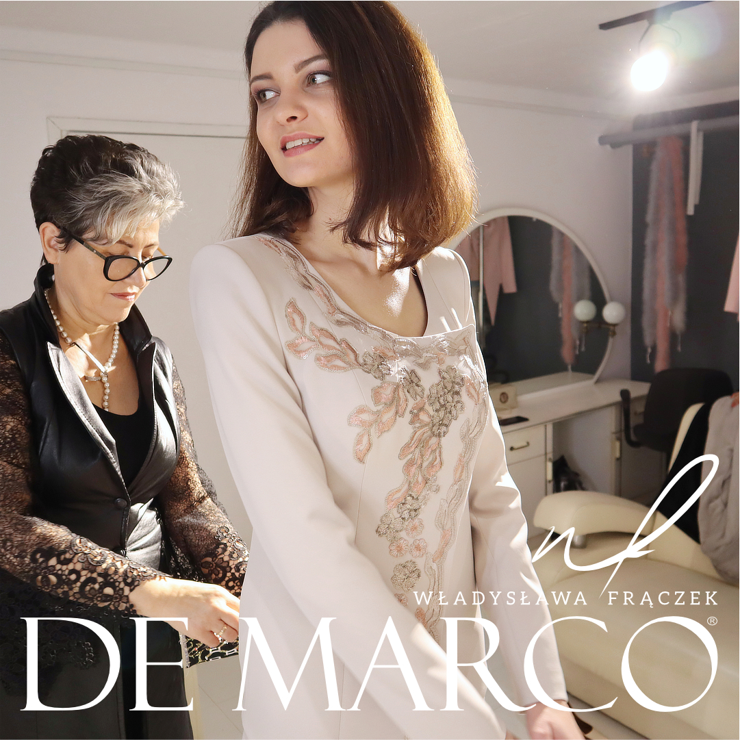 Exclusive women’s suits. De Marco unique styling with trousers