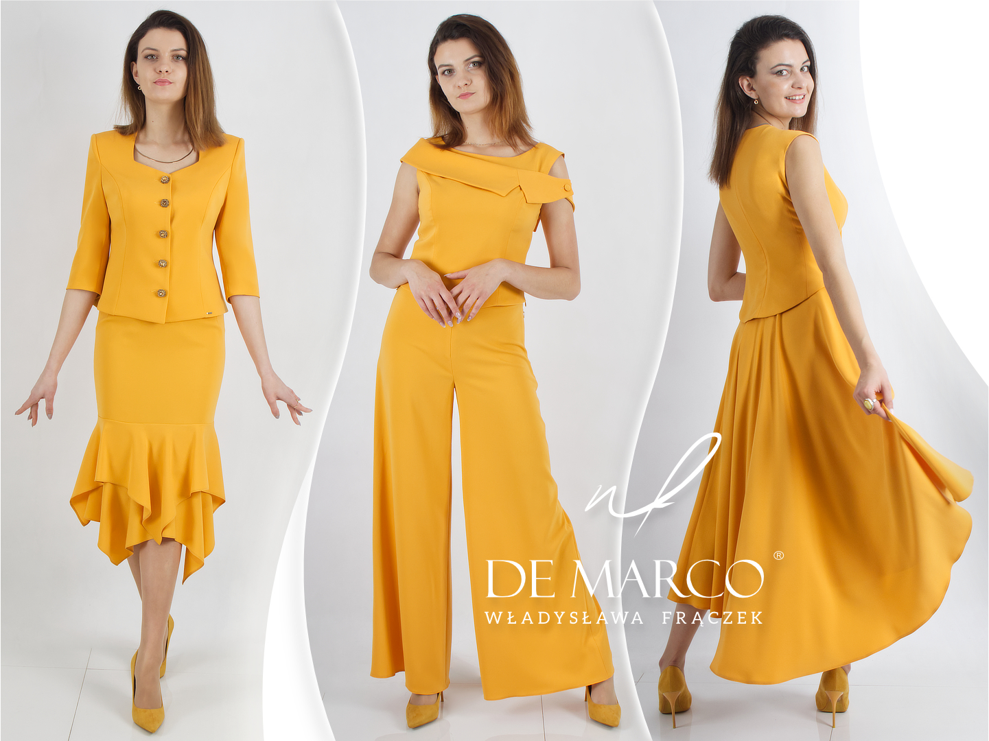 The most fashionable colours for autumn: mustard, honey, or ochre! Elegant styles from De Marco