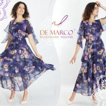 Elegant cocktail dress for work De Marco Polish floral dresses