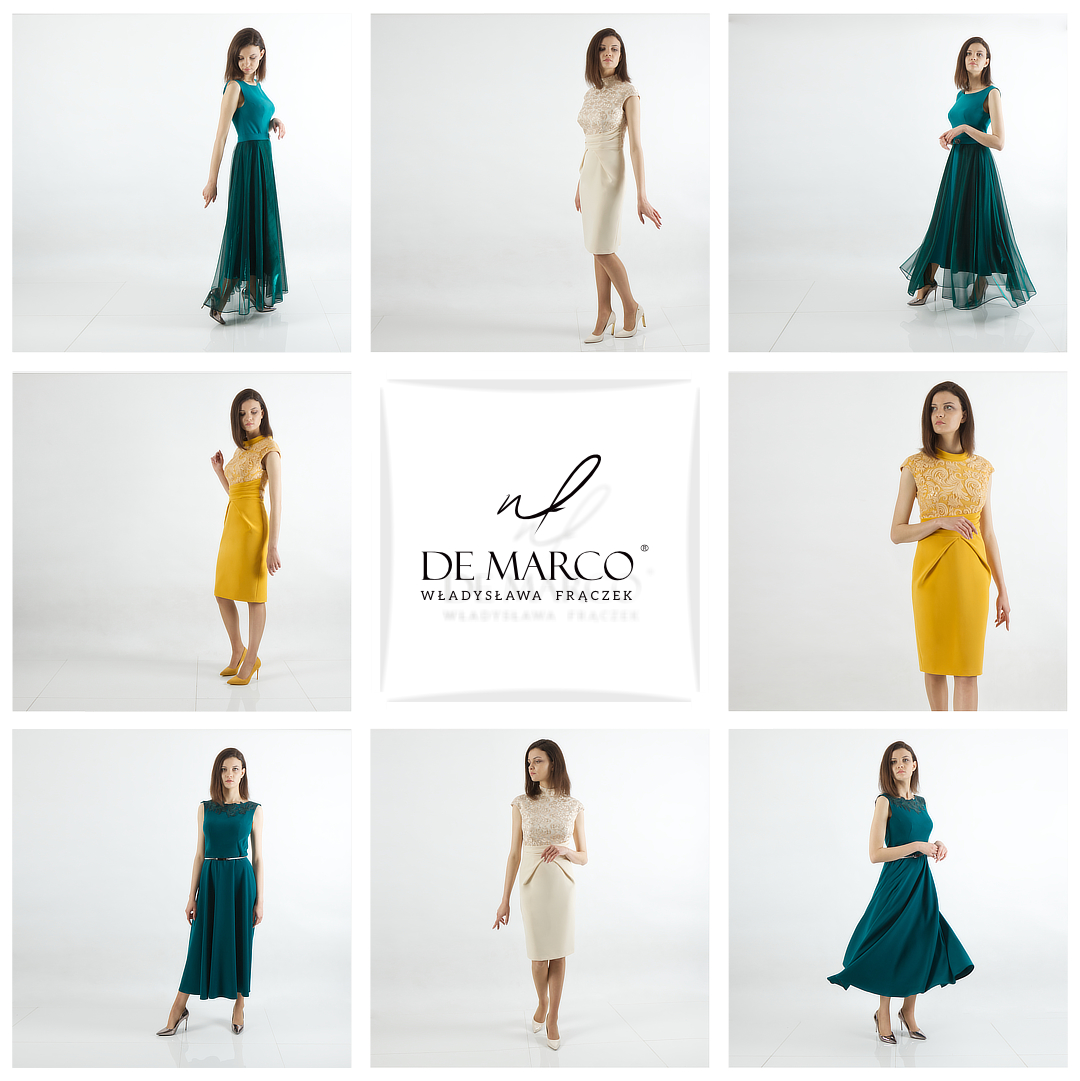 Elegant dress for a wedding in autumn: Luxury Polish brand De Marco