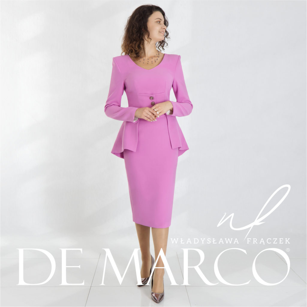 Ekskluzywne nowoczesne garsonki De Marco polski producent luksusowej odzieży damskie.