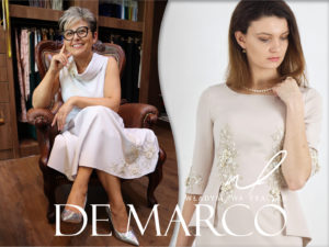 Eleganckie sukienki na wesele dla mamy i teściowej szyte na miarę w De Marco Najlepsze kreacje weselne od projektanta