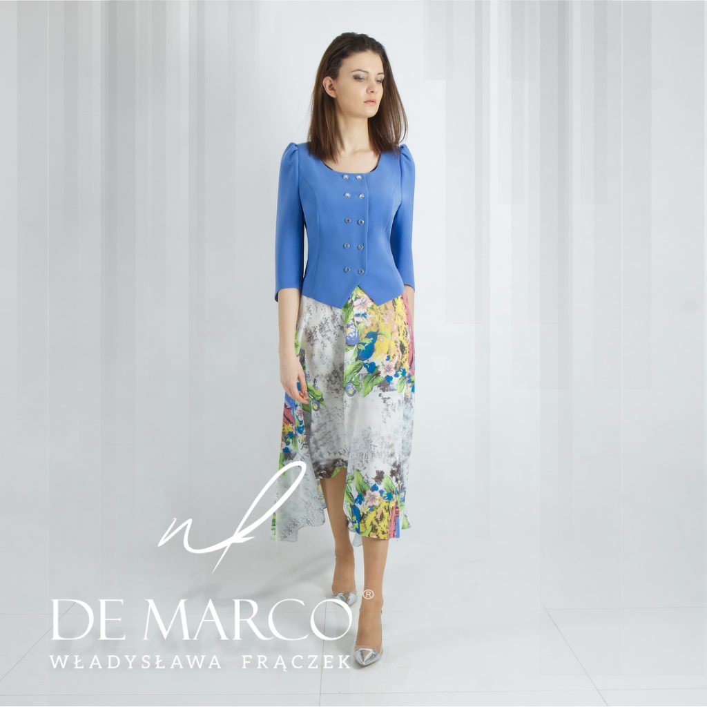 Eleganckie zestawy ze spódnicą szyte na miarę w De Marco