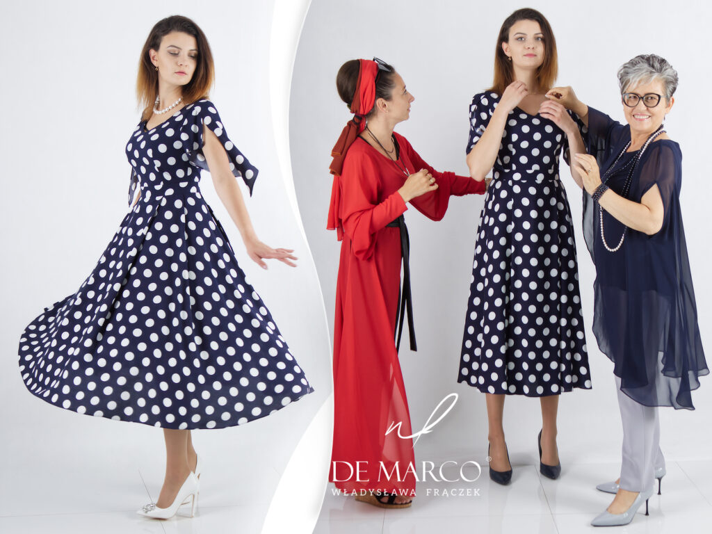 Letnie eleganckie sukienki koktajlowe szyte na miarę w De Marco