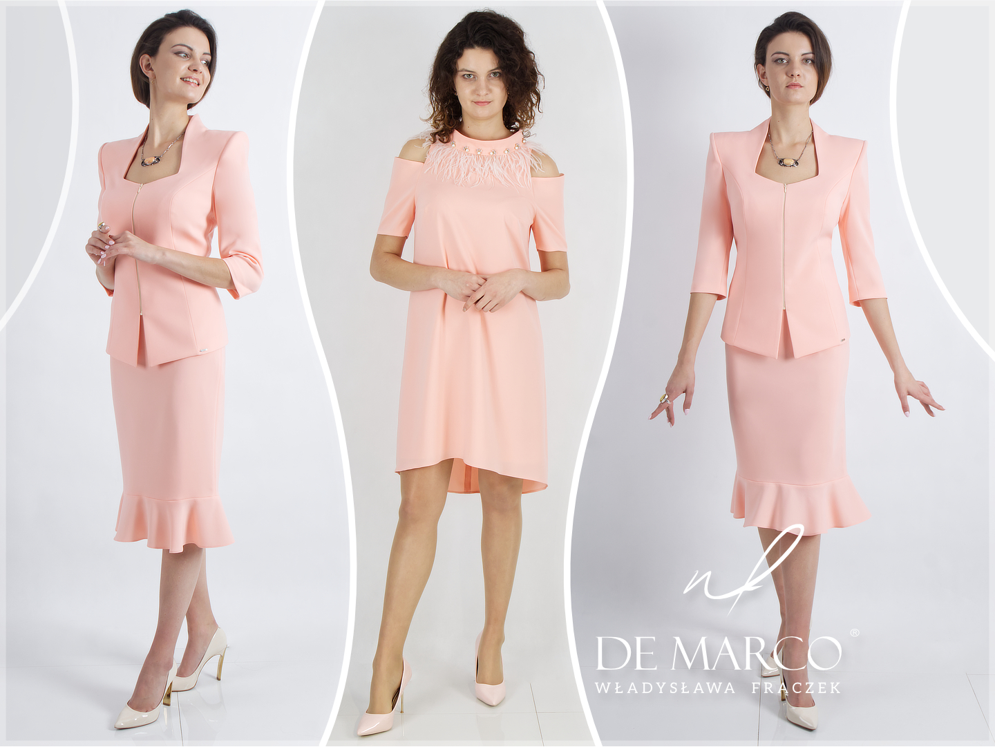 Elegant styling in the colour of the year Work Fuzz: or a peachy shade on you