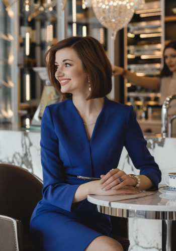 Eleganckie wizytowe sukienki najlepszej jakości De Marco szycie na miarę