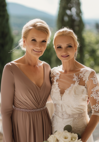 Eleganckie sukienki dla mamy i teściowej wesela