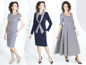 Eleganckie sukienki i żakiety szyte na miarę u krawcowej w De Marco. Niepowtarzalne stylizacje dla 40 latki, 50 latki, 60 latki.