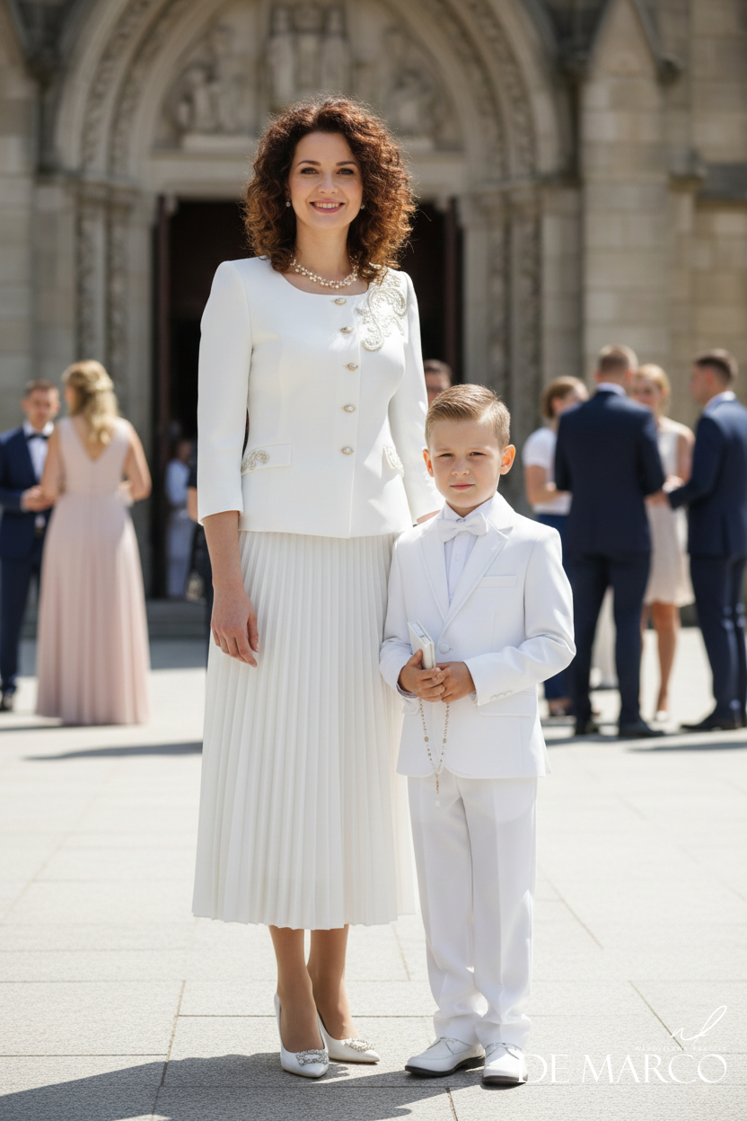 Najpiękniejsze stylizacje na komunię dla mamy