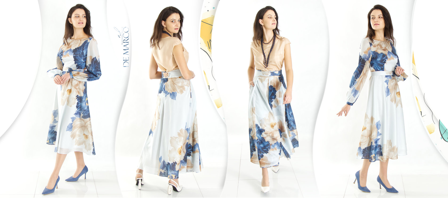 Sukienki i spódnice z jedwabiu naturalnego De Marco polska luksusowa marka odzieżowa 