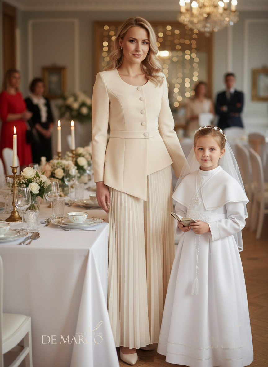 Czy na komunię dziecka wypada iść w białym garniturze?