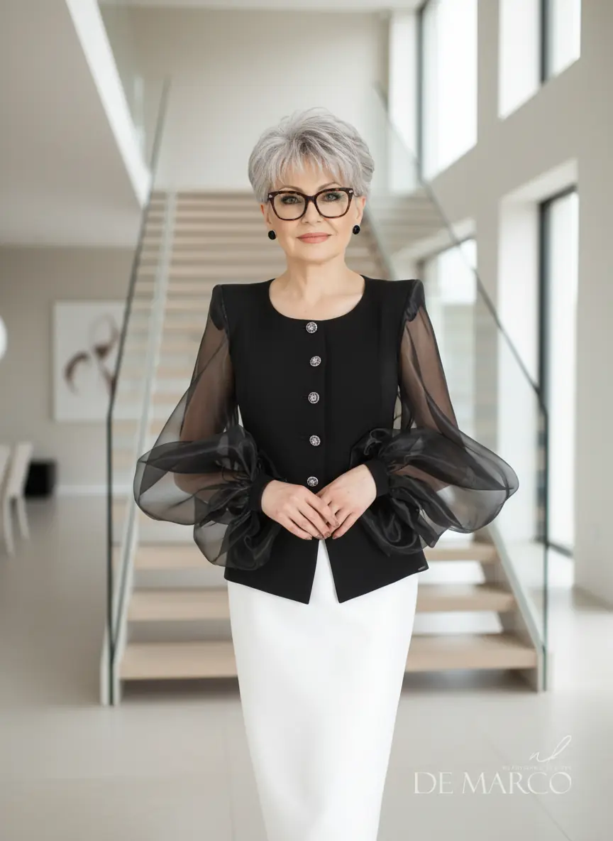 Wieczorowa garsonka De Marco – profesjonalne krawiectwo miarowe