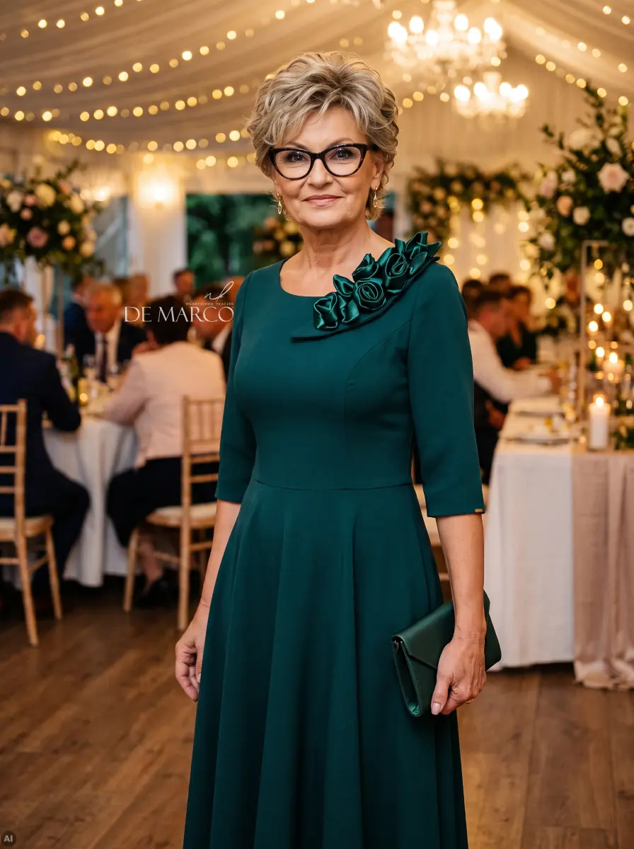 Elegancka sukienka na wesele De Marco wizytowe sukienki szyte na miarę